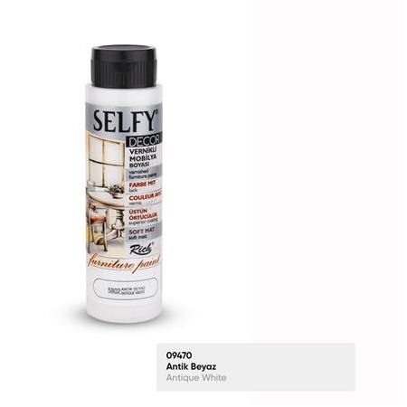 Rich Selfy Decor Vernikli Boya 500 cc - 5802 Antik Beyaz (09470)