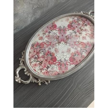 Kuğulu Çay Kahve Tepsisi