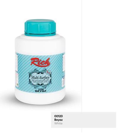 Rich Multi Surface Akrilik Boya 1250 cc - 00120 Beyaz
