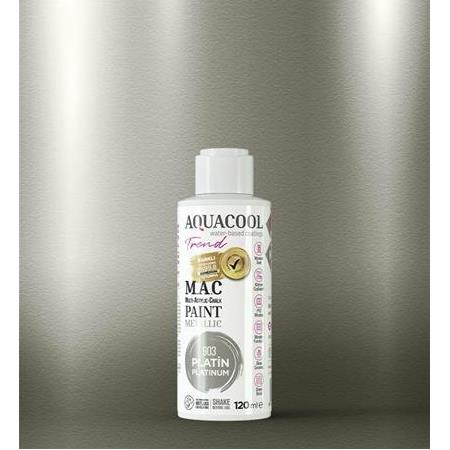 Aquacool Trend Metalik Boya 120 ml - 903 Platin