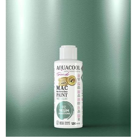 Aquacool Trend Metalik Boya 120 ml - 912 Yeşim
