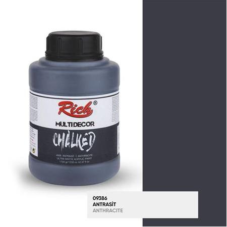 Rich Multi Decor Chalked Akrilik Boya 1250 cc - 4606 Antrasit (09386)