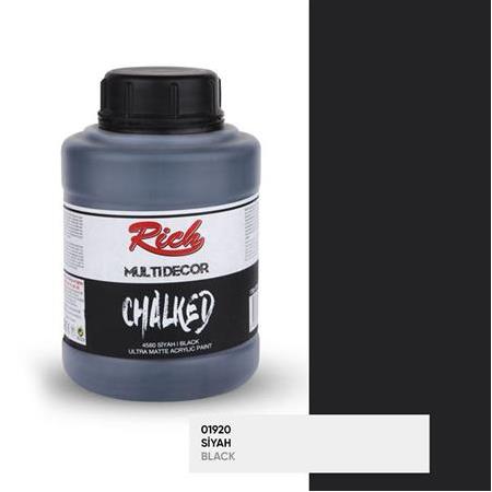 Rich Multi Decor Chalked Akrilik Boya 1250 cc - 4580 Siyah (01920)