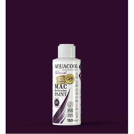 Aquacool Trend MAC Boya 150 ml - 591 Koyu Mor