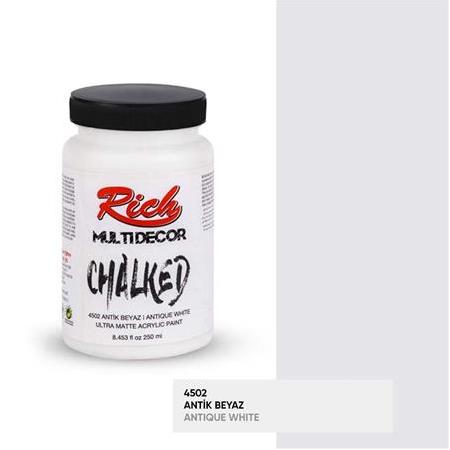 Rich Multi Decor Chalked Akrilik Boya 250 cc - 4502 Antik Beyaz