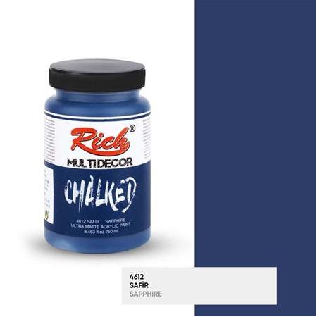 Rich Multi Decor Chalked Akrilik Boya 250 cc - 4612 Safir