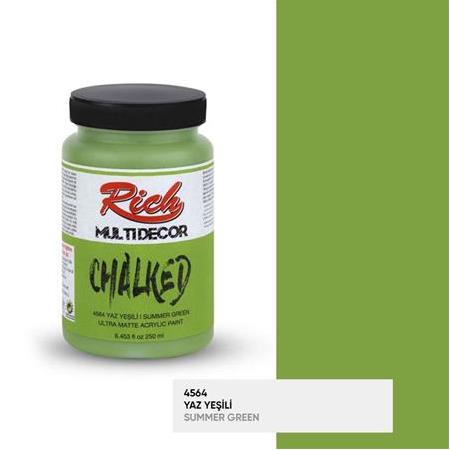 Rich Multi Decor Chalked Akrilik Boya 250 cc - 4564 Yaz Yeşili