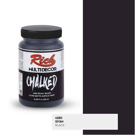 Rich Multi Decor Chalked Akrilik Boya 250 cc - 4580 Siyah