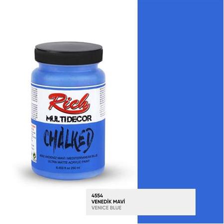 Rich Multi Decor Chalked Akrilik Boya 250 cc - 4554 Venedik Mavi
