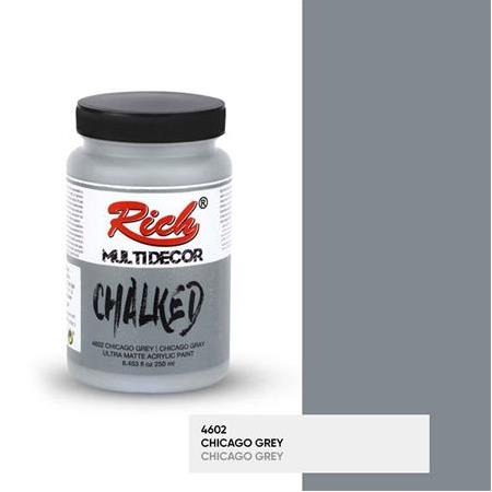 Rich Multi Decor Chalked Akrilik Boya 250 cc - 4602 Chıcago Grey