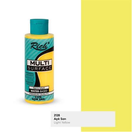 Rich Multi Surface Akrilik Boya 120 cc - 2128 Açık Sarı