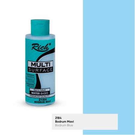 Rich Multi Surface Akrilik Boya 120 cc - 2184 Bodrum Mavi