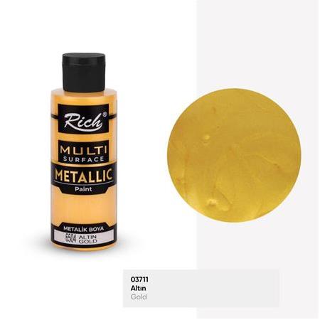 Rich Multi Surface Metalik Boya 120 cc - 6504 Altın (03711)