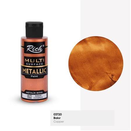 Rich Multi Surface Metalik Boya 120 cc - 6522 Bakır (03720)