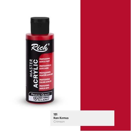Rich Master Akrilik Boya 120 cc - 151 Kan Kırmızı