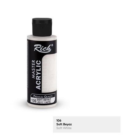 Rich Master Akrilik Boya 120 cc - 106 Soft Beyaz