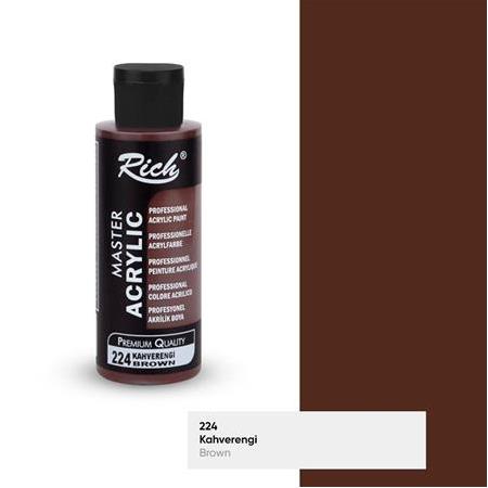 Rich Master Akrilik Boya 120 cc - 224 Kahverengi