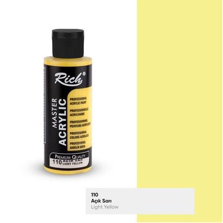 Rich Master Akrilik Boya 120 cc - 110 Açık Sarı