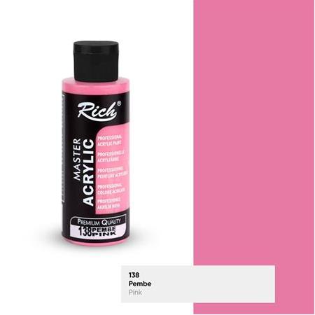 Rich Master Akrilik Boya 120 cc - 138 Pembe