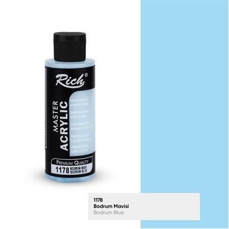Rich Master Akrilik Boya 120 cc - 1178 Bodrum Mavi
