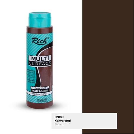 Rich Multi Surface Akrilik Boya 500 cc - 03881 Çikolata
