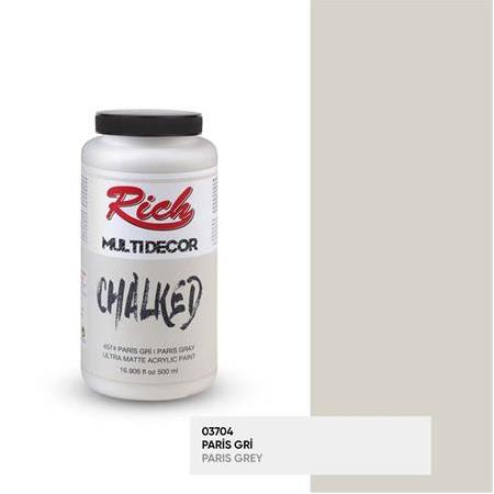 Rich Multi Decor Chalked Akrilik Boya 500 cc - 4574 Paris Gri (03704)