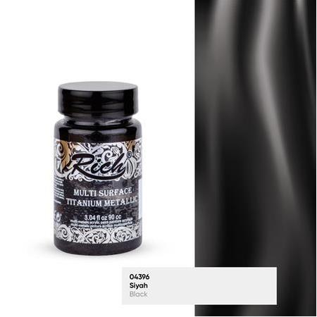 Rich Multi Surface Titanium Metalik Boya 90 cc - 04396 Siyah