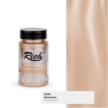Rich Multi Surface Titanium Metalik Boya 90 cc - 01733 Şampanya